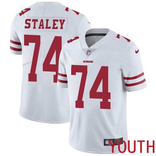San Francisco 49ers Limited White Youth Joe Staley Road NFL Jersey #74 Vapor Untouchable->san francisco 49ers->NFL Jersey